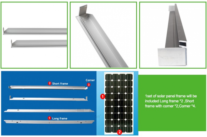 struttura di pannello solare di alluminio di profilo di 6000 serie con alta qualità
