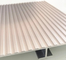 High Grade Silver Anodized Extruded Aluminum Planks Decking