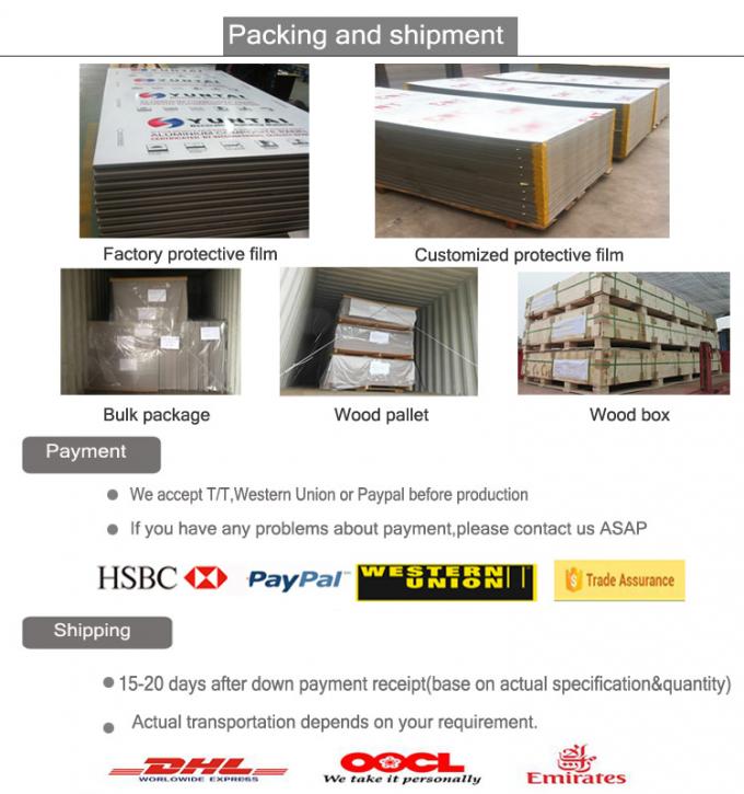 Il legno impiallaccia il pannello composito di alluminio ACP per la facciata esteriore del rivestimento 3