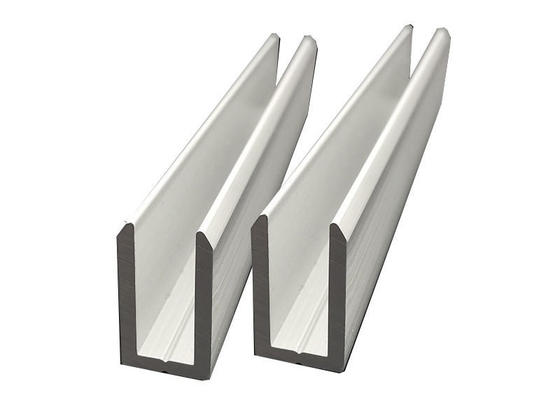 Polishing Aluminum U Channel Profile Extrusion For Decoration And Shower Room