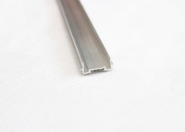 Silver White Mill Finish Aluminium LED Profiles Customized ISO9001 Certification