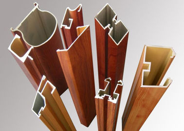 Interior Balcony Railing Aluminum Extrusion Alloys Wood Grain Environmental Friendly