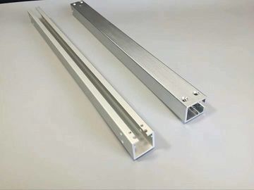 Cnc Machining Hole Aluminium Industrial Profile With Matt Silver Anodizing