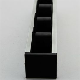 Flow Roller Track Custom Aluminum Extrusion , Metal Extrusion With Flange Wheels