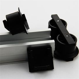 Flow Roller Track Custom Aluminum Extrusion , Metal Extrusion With Flange Wheels