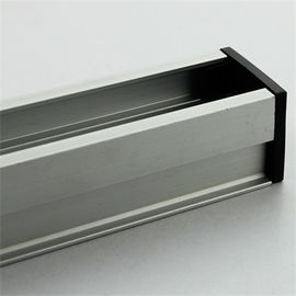Flow Roller Track Custom Aluminum Extrusion , Metal Extrusion With Flange Wheels