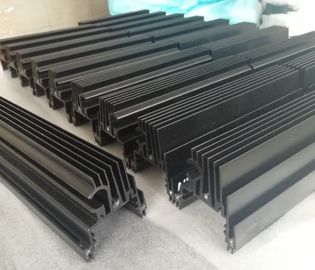 CNC Machined Black Anodized Aluminium Heat Sink Profiles For LED Light